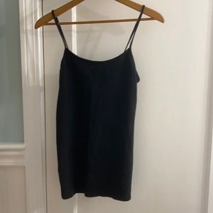 plain black tank